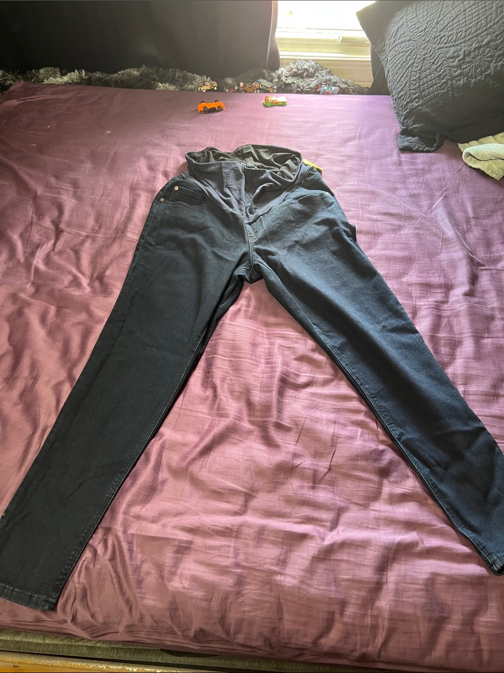 Motherhood Maternity Black Stretch Jeggings with Overband